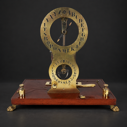 Telégrafo eléctrico tipo Breguet didáctico Ca. 1880 Decorativo
