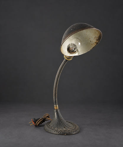 Lámpara de escritorio tipo industrial Art Deco con desgaste