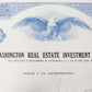 Acción Washington Real Estate 1971. Cancelada, decorativa.