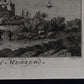 Grabado A view of the City of Mexico. W. Russell. Inglaterra. Año 1778.