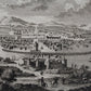 Grabado A view of the City of Mexico. W. Russell. Inglaterra. Año 1778.