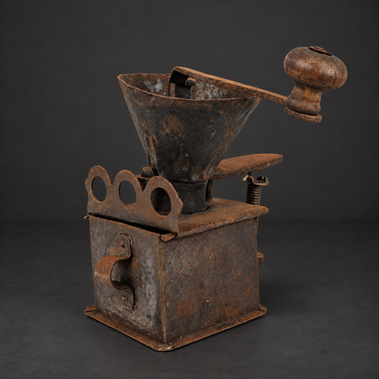 Molino de café decorativo. Ca. 1940 No funciona