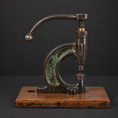 Remachadora con base de madera Ca 1940