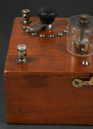 Receptor de radio de Galena Ca 1925 Decorativo, no funciona