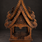 Thai wooden spirit house. Ca. 1990. Vintage.