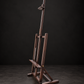 Large brown lectern. Pink eucalyptus wood. New.
