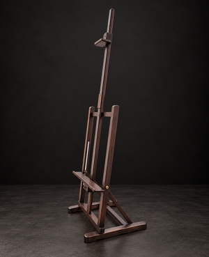 Large brown lectern. Pink eucalyptus wood. New.