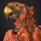 "Macaw" sculpture by Giuseppe Armani. Cold-cast porcelain. Italy. Ca. 1980–1990. Vintage.
