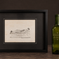 Bandage engraving from "Traité des Bandages" by Gerdy. Paris. 1837. Recent frame. Antique.