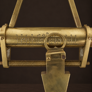 Brass surveying level. 19th–20th century. Working, no warranty. Antique.