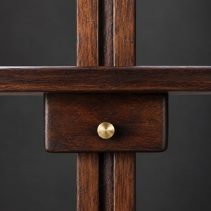 Medium brown lectern. Pink eucalyptus wood. New.