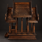 Thai wooden spirit house. Ca. 1990. Vintage.