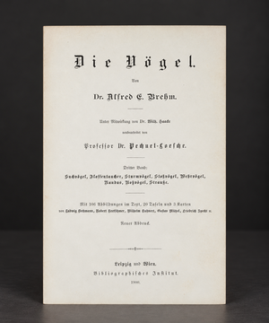 Book "Brehms Tierleben" (Brehm's Life of Animals), Volume III, by Alfred Edmund Brehm. 1900. In German. Antique. Illustrated. Shows signs of age.