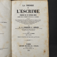 Book "La théorie de l'escrime" by Gomard. Paris. 1845. In French. Antique. Shows signs of age.