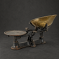 Cast iron scale with brass pan. Ca. 1920. Decorative. Antique.