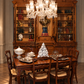 Louis XV style extending dining table with 6 chairs. France. First half of the 20th century. Antique.