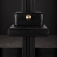 Small black lectern. Pink eucalyptus wood. New.
