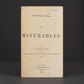 Complete 2-volume set of "Les Misérables" by Victor Hugo. First New York edition in French, 1862. Antique. Shows signs of age.