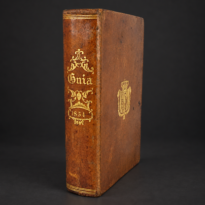 Book "Guía de forasteros en Madrid, para el año de 1854". Madrid. 1854. In Spanish. Antique. Shows signs of age.